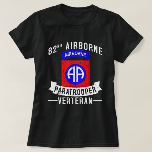 T-shirt 82e division aéroportée Parachutiste (Design devant)
