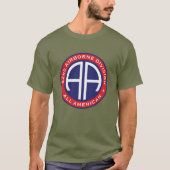 T-shirt 82e division aéroportée Tous les patchs Décontract (Devant)