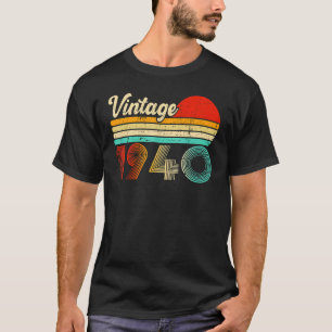 T-shirt 83 ans Anniversaire Vintage 1940 83e anniversaire