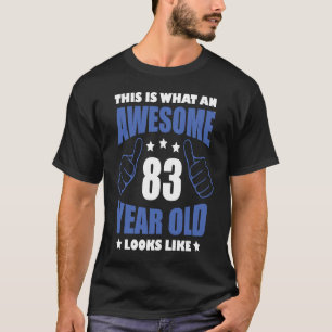 T-shirt 83e anniversaire Awesome pour lui 83 ans grand-pèr