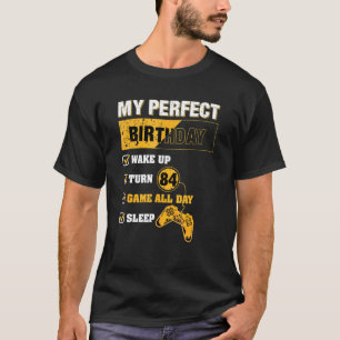 T-shirt 84ème Jeu d'Anniversaire Parfait Jeu 84 Ans