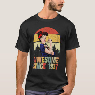 T-shirt 85 ans Awesome depuis 1937 85e anniversaire femme