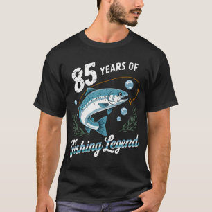 T-shirt 85 Ans de Légende de Pêche â€“ Cadeau pour Pêcheur
