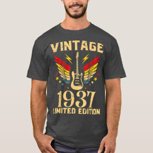 T-shirt 85 Ans Guitare Joueur Guitare 85e