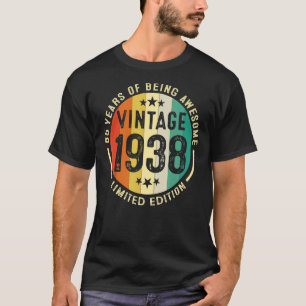 T-shirt 85 ans Vintage 1938 anniversaire 85e anniversaire