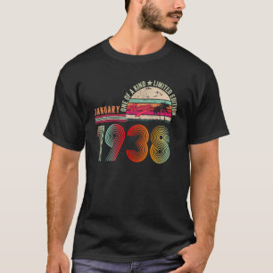 T-shirt 85 ans Vintage janvier 1938 85e anniversaire