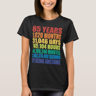 T-shirt 85e anniversaire Hommes et femmes 85 ans d'être Aw