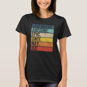 T-shirt 85e anniversaire Légendaire Épopée incroyable depu