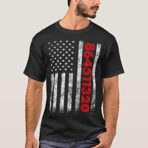 T-shirt 864511320 Anti Vote Out Trump USA American Flag