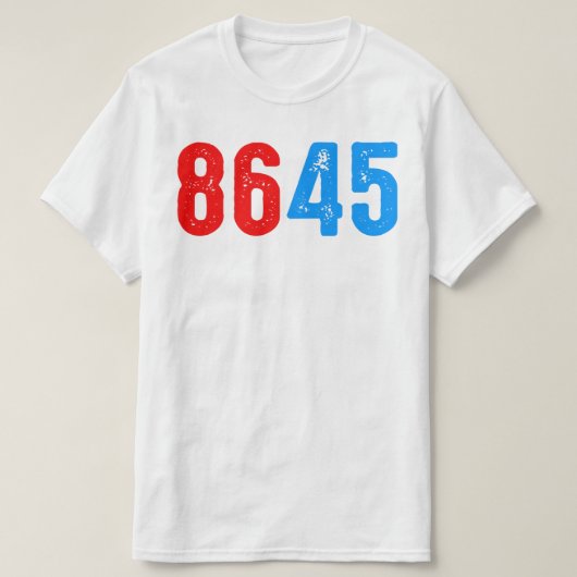 T-SHIRT 8645 ANTI TRUMP (Design devant)