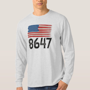 T-shirt 8647 Déclaration politique du drapeau américain an