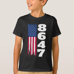 T-shirt 86 47 8647 Anti Trump subtil