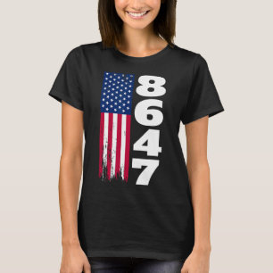 T-shirt 86 47 8647 Anti Trump subtil