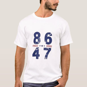 T-shirt 86 47 Anti Trump 8647 Style Vintage rétro
