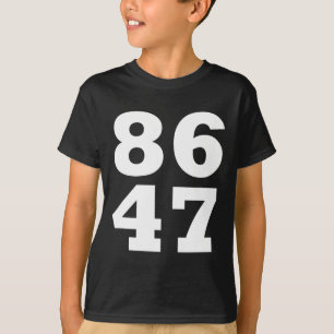 T-shirt 86 47 Anti-trump Subtil Anti Trump 8647