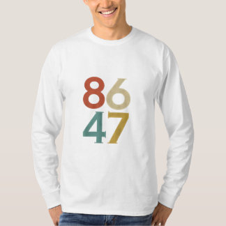 T-shirt 86 47 Trump Cool rétro anti-Trump