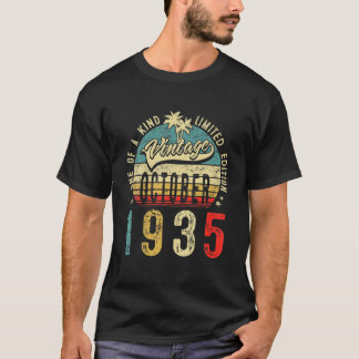 T-shirt 86 Ans Octobre 1935 Décorations 86E Anniversaire