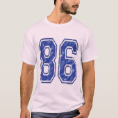 T-shirt 86 Jersey Personnalisé (Devant)
