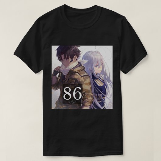 T-shirt 86 quatre-vingt six anime (Design devant)