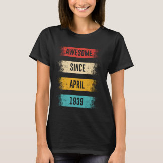 T-shirt 86 Years Old Awesome Since April 1939 86th Birthda