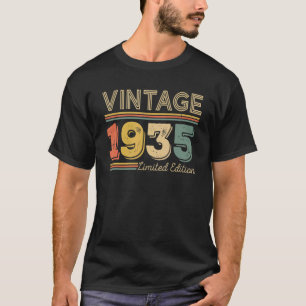 T-shirt 87 ans Vintage 1935 87e anniversaire