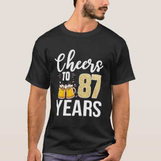 T-shirt 87Th Cheers To 87 Beer