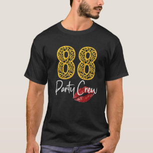 T-shirt 88 Équipage De Fête Boire Des Dons De Bière 88E An
