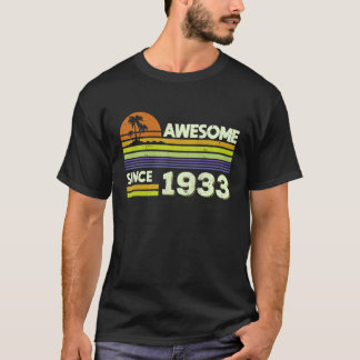 T-shirt 89e anniversaire Hommes Femmes stupéfiant depuis 1