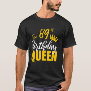 T-shirt 89e anniversaire Reine Joyeux Anniversaire de fête