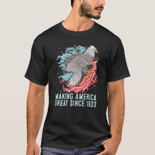 T-shirt 89ème anniversaire de la grandeur de l'Amérique de
