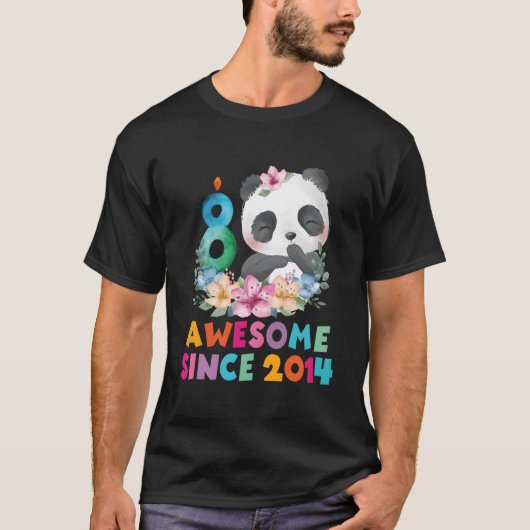 T-shirt 8 8ème Panda Licorne Py (Devant)