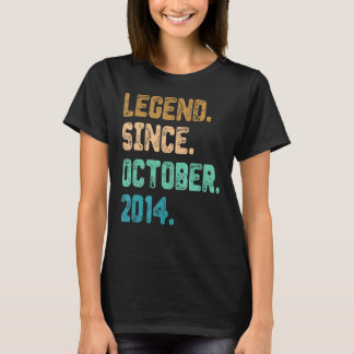 T-shirt 8 Ancienne légende depuis octobre 2014 8e annivers