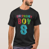 T-shirt 8 Anniversaire Boy Master Builder 8 Anniversaire (Devant)