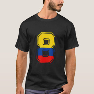 T-shirt 8 Anniversaire Colombien 8 Anniversaire Numéro 8 C