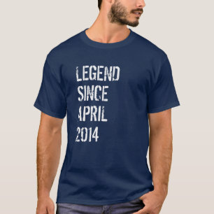 T-shirt 8 Anniversaire Garçons Filles Légende Depuis Avril
