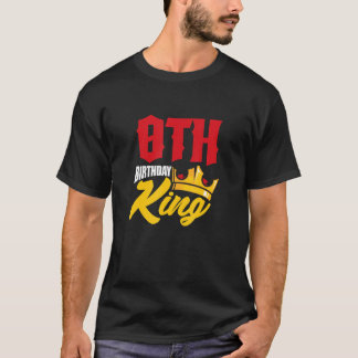 T-shirt 8 Anniversaire King Crown 8 Huit Anniversaire Anni