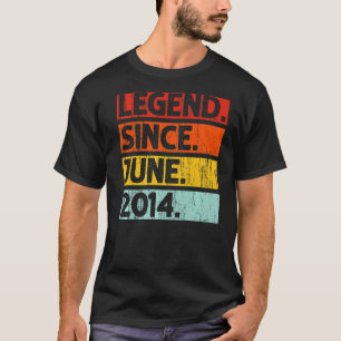 T-shirt 8 Anniversaire Légende depuis juin 2014 8 Ans