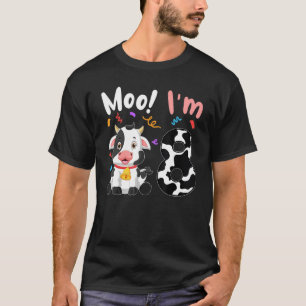 T-shirt 8 Anniversaire Moo Je suis 8 Vache ferme animal Ba