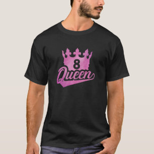 T-shirt 8 Anniversaire Queen Girls Joyeux Anniversaire Par