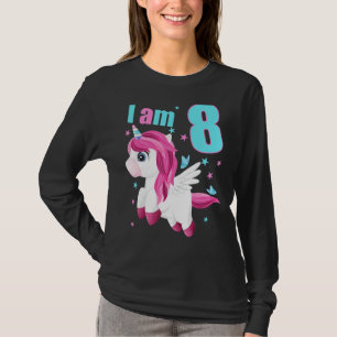 T-shirt 8 Ans 8 Anniversaire tenue garçon fille licorn