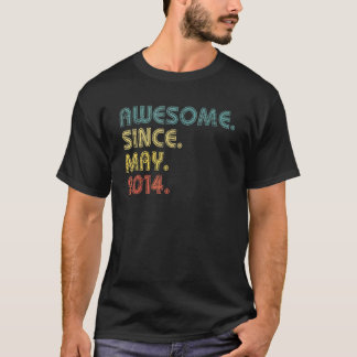 T-shirt 8 ans Awesome depuis mai 2014 8e anniversaire 1