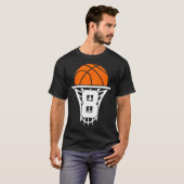 T-shirt 8 Ans Basketball 8E Anniversaire (Devant entier)