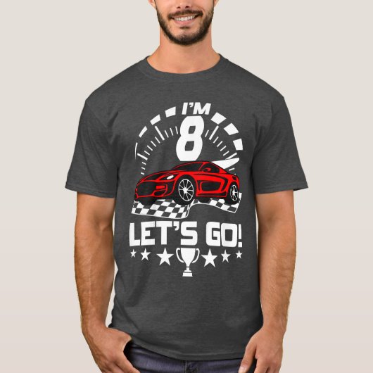 T-shirt 8 Ans Course 8e Anniversaire CourseGarçons Filles (Devant)