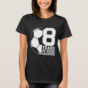 T-shirt 8 Ans de fan de foot formidable Enthousiaste de fo