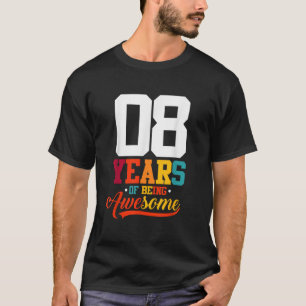 T-shirt 8 Ans D'Être Des Cadeaux Magnifiques 8 Ans 8ème Bi
