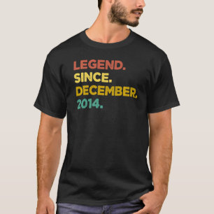 T-shirt 8 Ans Légende depuis décembre 2014 8e anniversaire