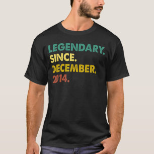 T-shirt 8 Ans Légende depuis décembre 2014 8e anniversaire