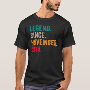 T-shirt 8 Ans Légende depuis novembre 2014 8e anniversaire