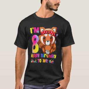 T-shirt 8 Ans Princesse Petite Panda Rouge 8e Bi