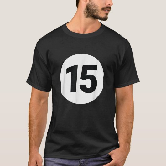 T-shirt 8 Bal de piscine 15 Billard Costume Halloween Grou (Devant)
